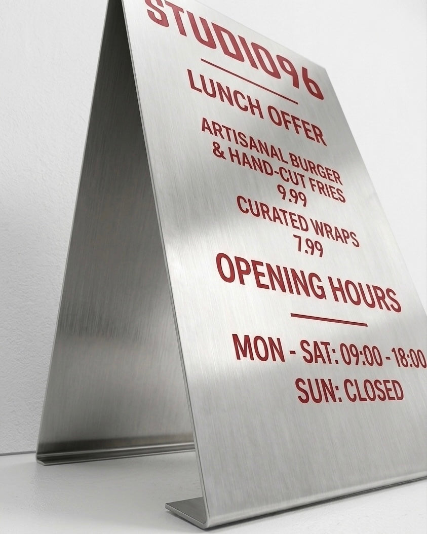 Sidewalk menu frame
