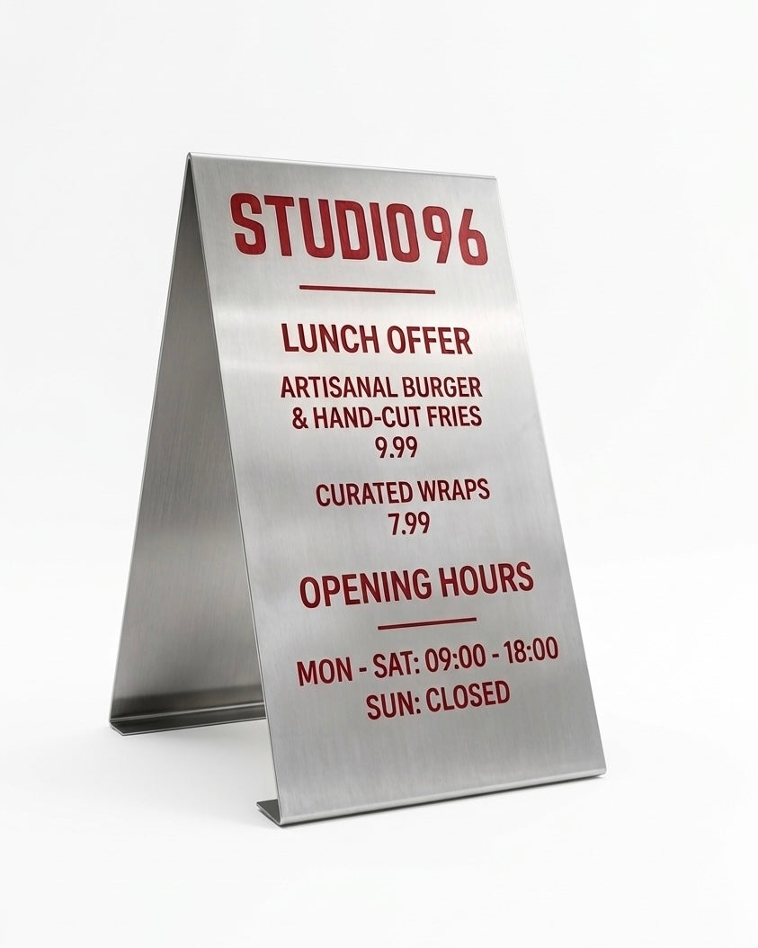 Sidewalk menu frame